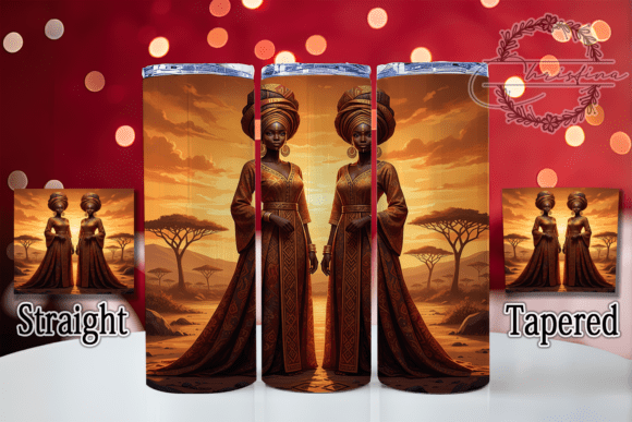 3D African American Woman Tumbler Wrap: A Fresh Expression of Style and Identity