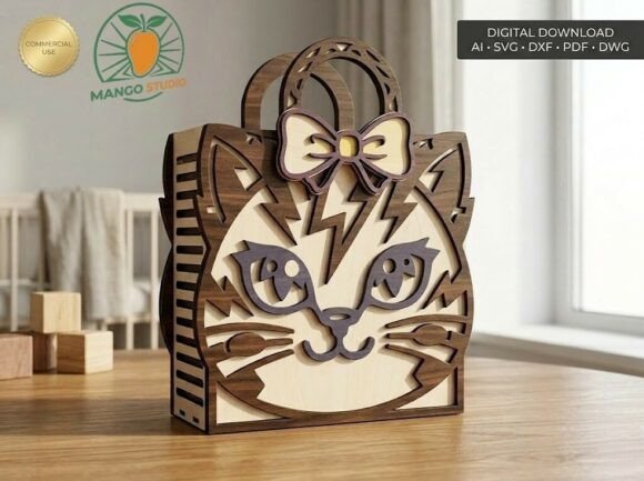 3D Layered Cat Gift Box Laser Cut: A Practical Choice for Craft Enthusiasts