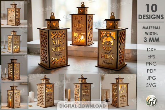 3D Personalized Wedding Lanterns Bundle: A Strategic Design Resource for Creatives and Entrepreneurs