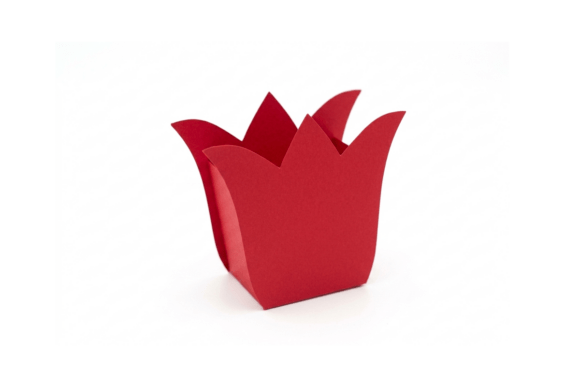 3D Tulip Flower Shaped Basket Favour Bag