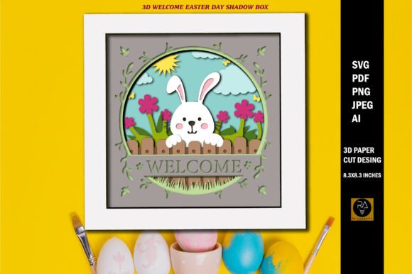 3D Welcome Easter Day Shadow Box: A Creative Revolution in Digital Crafting