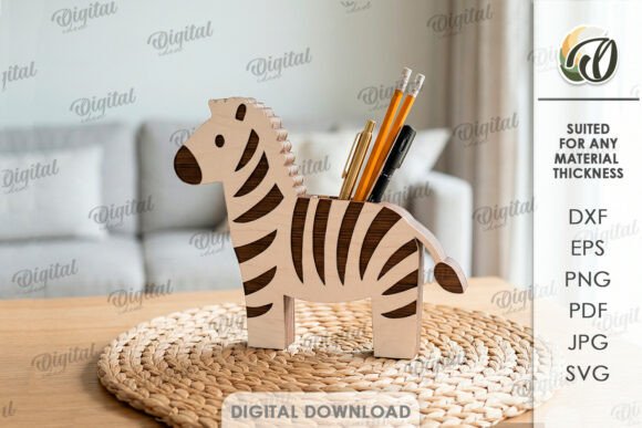 3D Zebra Stand Organizer Laser Cut: A Versatile Design Solution
