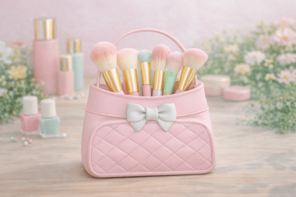 Adorable Handbag Makeup Brush Holder for 3D Printing