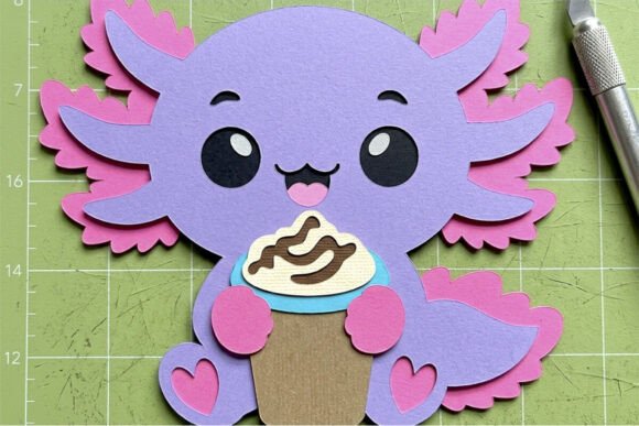Axolotl Kawaii 3D SVG: Creative Ideas for Crafters and Designers