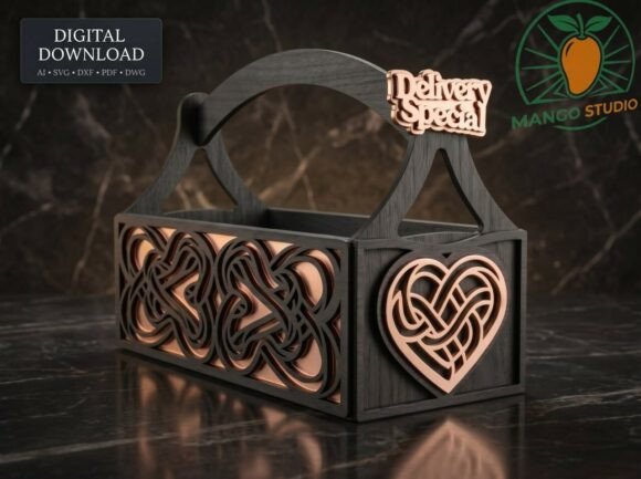 Celtic Heart Layered Gift Caddy Design: A Modern Fusion of Craftsmanship and Technology