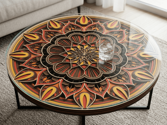 Coffee Table Design 2: A Bold Geometric Statement