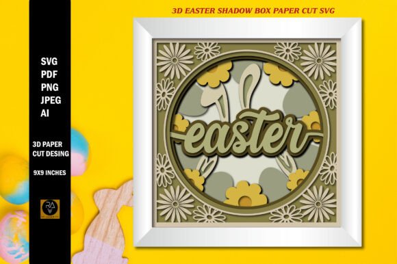 Creative Crafting Meets Digital Design with 3D Easter Shadow Box Paper Cut SVG