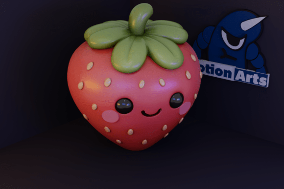 Cute Cartoon Strawberry 3D Model for Printing Beginner: A Practical Entry Point for New 3D Printing Projects