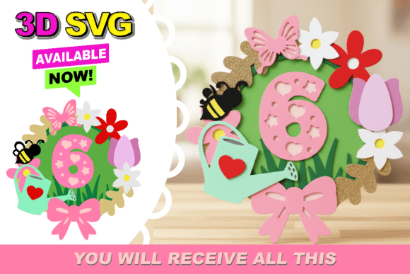 Flowers Shaker Cake Topper 3D SVG: A Versatile Design Solution for Crafters
