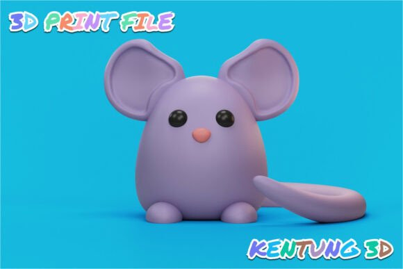Kawaii Mouse 3D Print Model: A Practical Addition to Your Creative Workflow