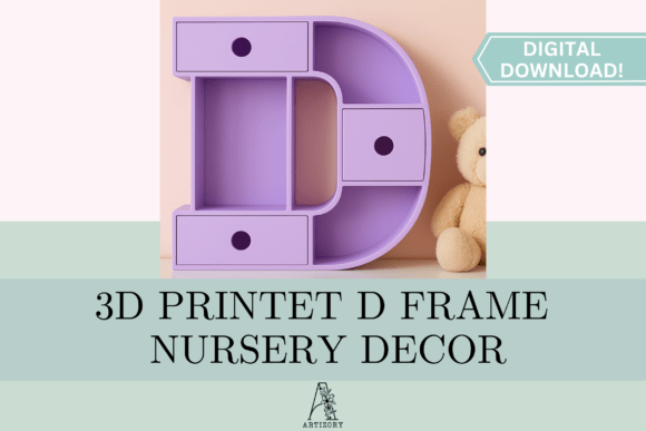 Letter D Organizer STL 3D Print: A Functional Fusion of Design and Utility for Modern Makers