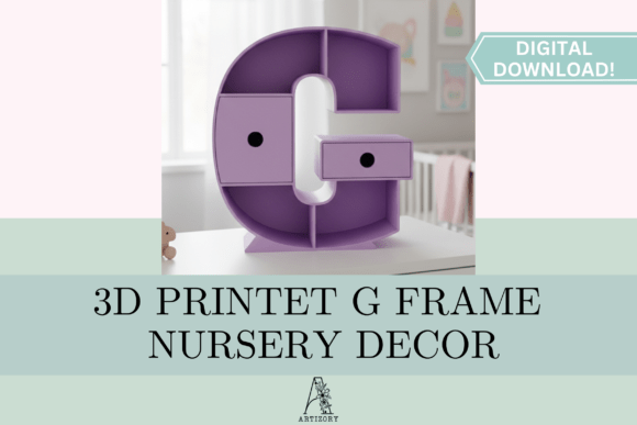 Letter G Organizer STL 3D Print: A Practical Solution for Customizable Storage and Decor