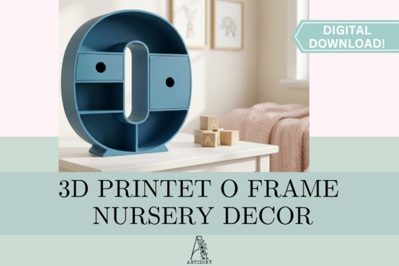 Letter O Shelf Organizer 3D STL: A Functional and Stylish Storage Solution