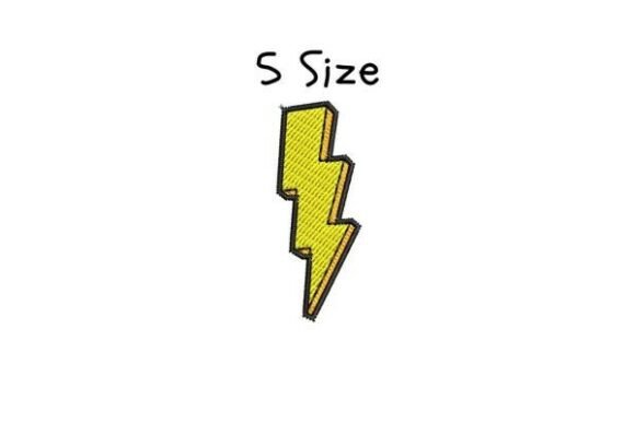 Lightning Bolt Embroidery Design: A Dynamic Addition to Your Creative Projects