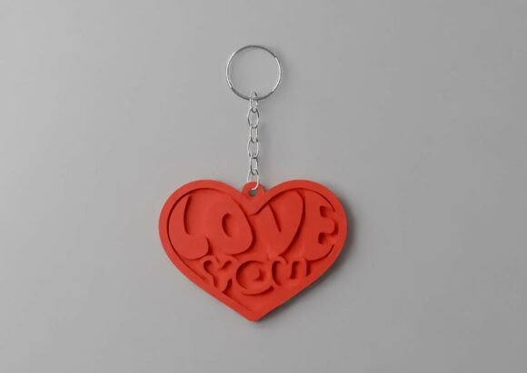 Love You Heart Keychain – A Thoughtful 3D Print Design for Personal and Creative Use
