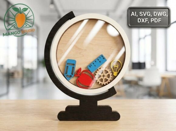School Globe Shaker Laser Cut Design: A Strategic Tool for Creative and Educational Projects