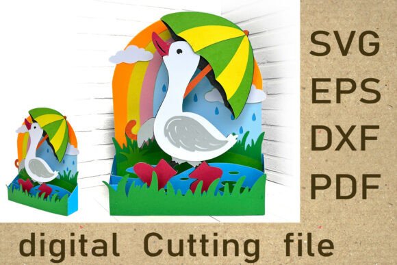 Spring Goose Pop Up Card SVG 3D Paper: A Versatile Craft for Every Occasion